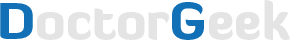 Logo DoctorGeek versione bianca